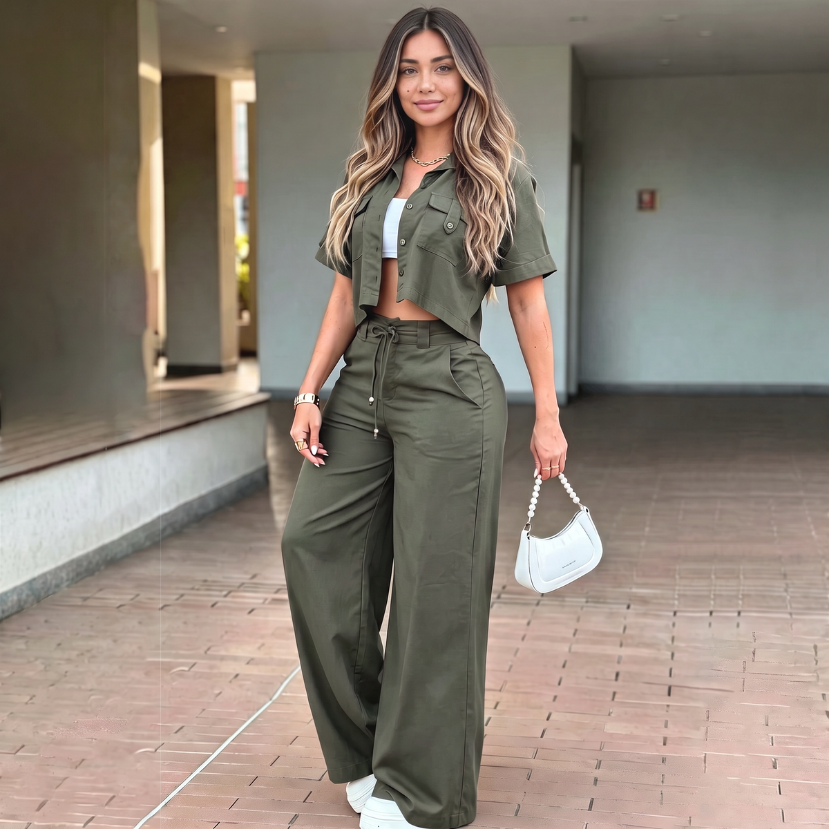 Conjunto Casual Feminino Zara