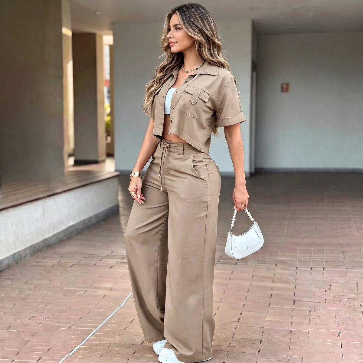 Conjunto Casual Feminino Zara