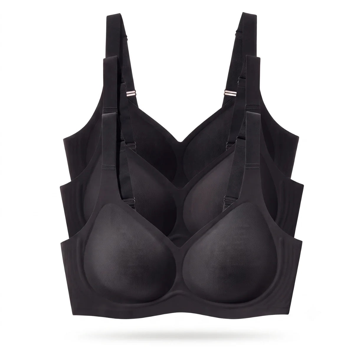 Kit 3 Sutiãs Luna Comfort™ - Efeito Invisível e Zero Marcas