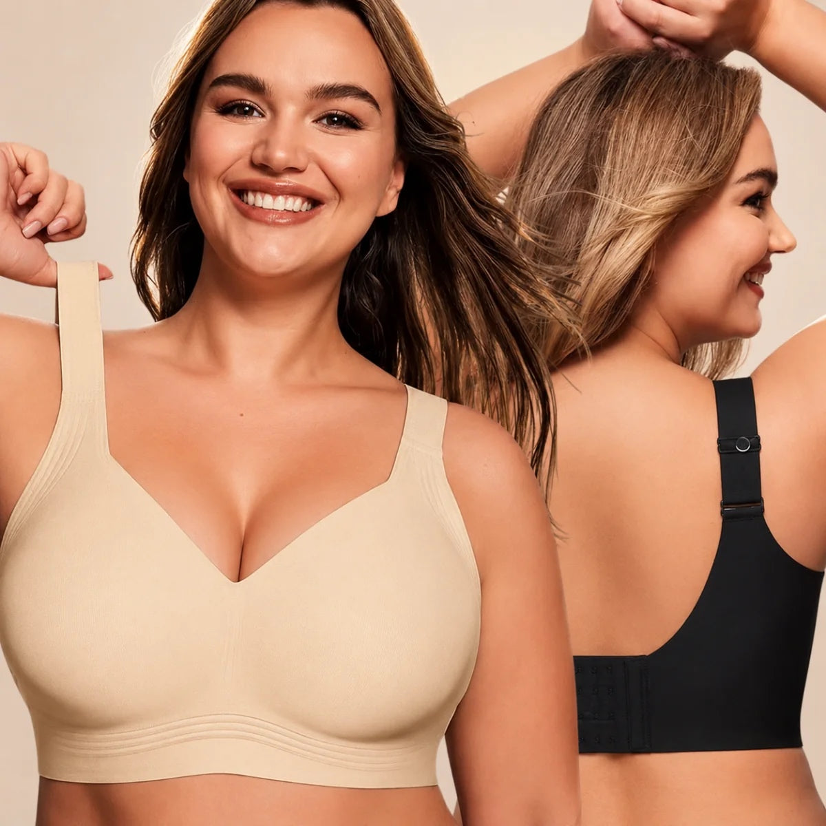 Kit 3 Sutiãs Luna Comfort™ - Efeito Invisível e Zero Marcas